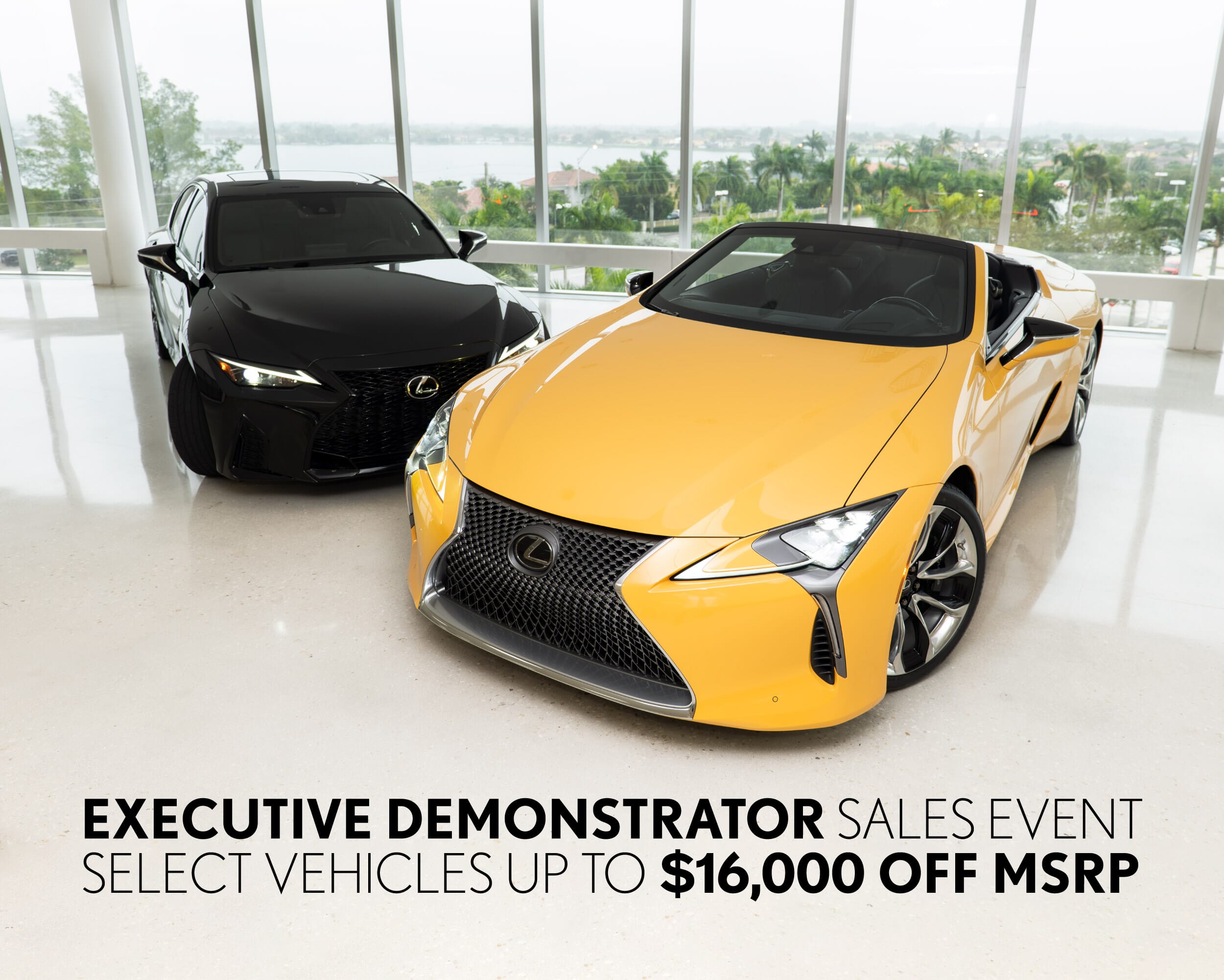 Lexus savings off MSRP and lease cash available