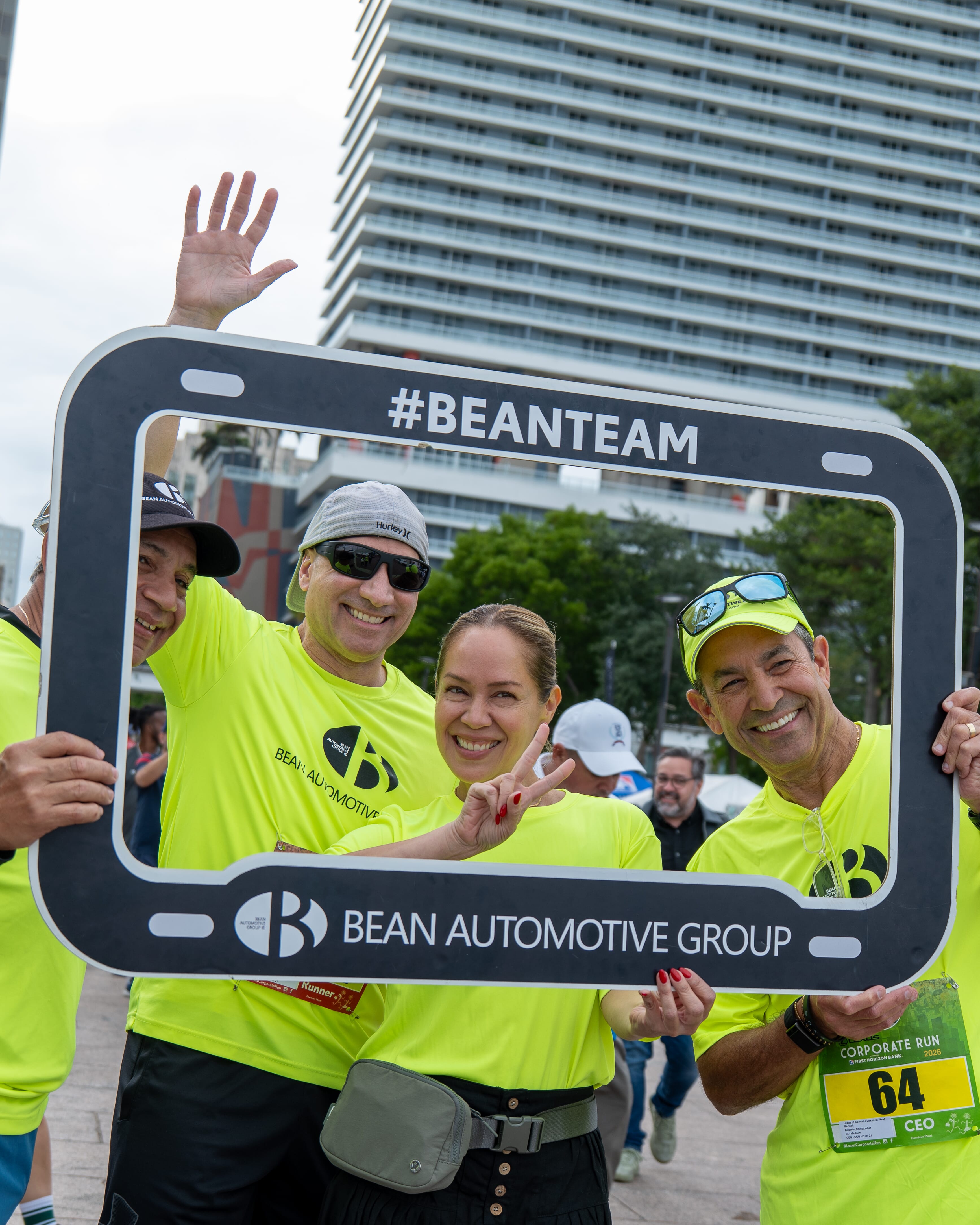 Bean Team CEO and CFO at Miami Lexus Corporate Run