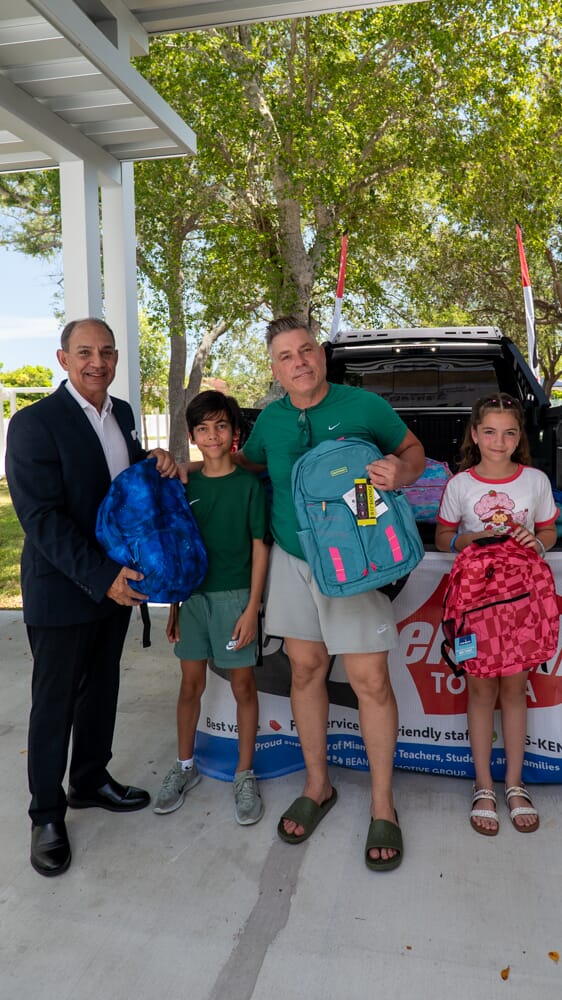 Group Picture at backpack drive