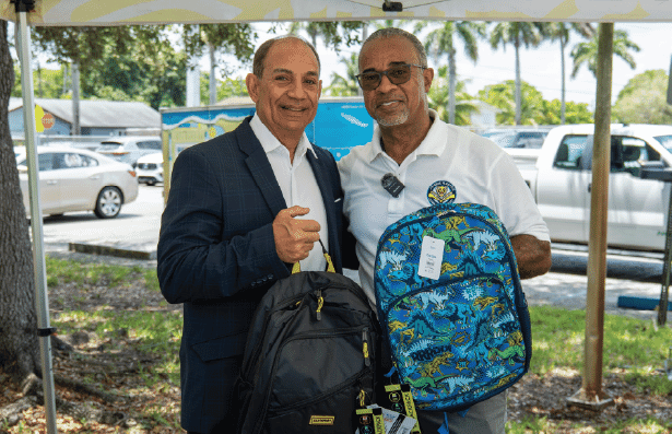 Bean Team at Backpack Drive